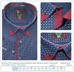 Мужские рубашки оптом бренда Paolo Maldini.